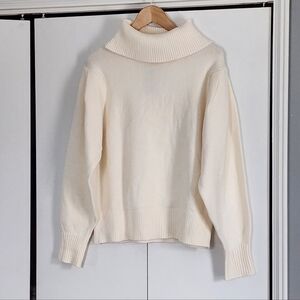 City Chic Cream Cowl Neck Sweater